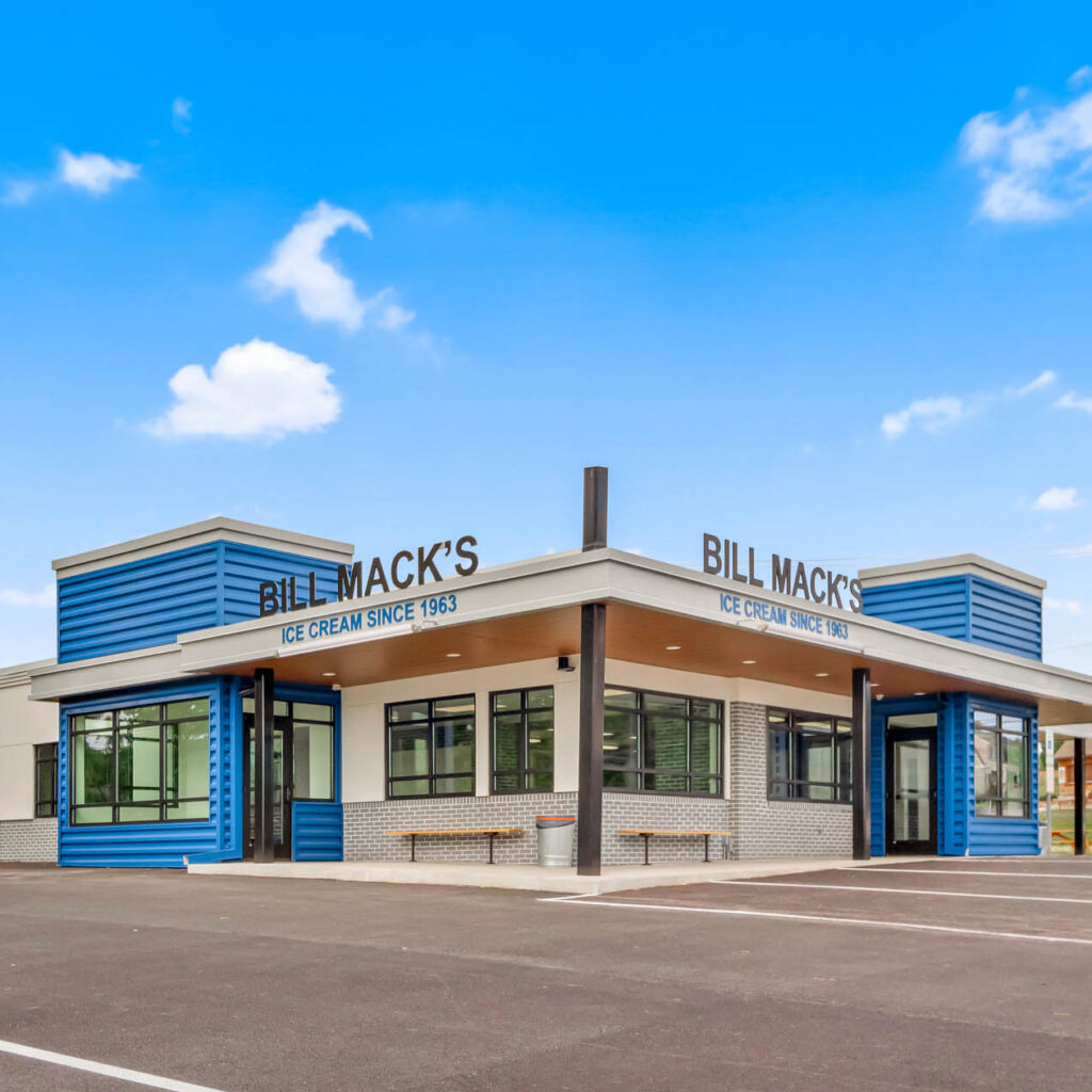 Bill Mack's Ice Cream Storefront in Dover