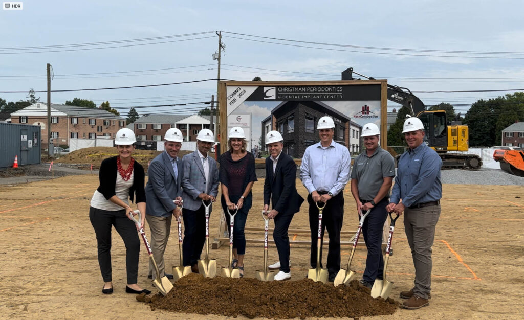 Christman Periodontics team breaking ground on new facility